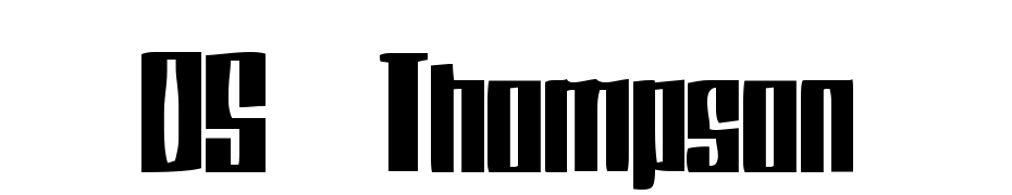 DS Thompson Font Download Free